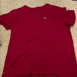 Everforward burgundy pocket tee